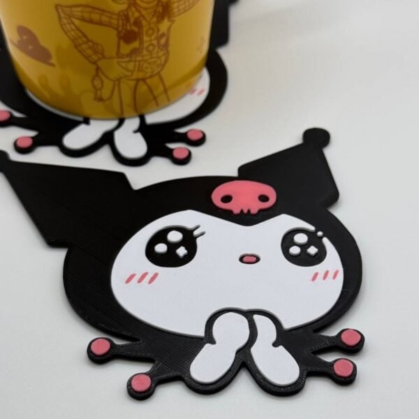 Kuromi Cute face coaster